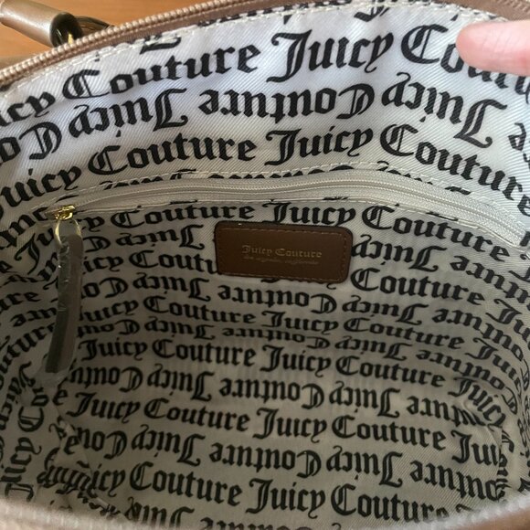 Juicy Couture Chestnut Gothic Satchel Purse With Detachable Crossbody Strap - Picture 7 of 11